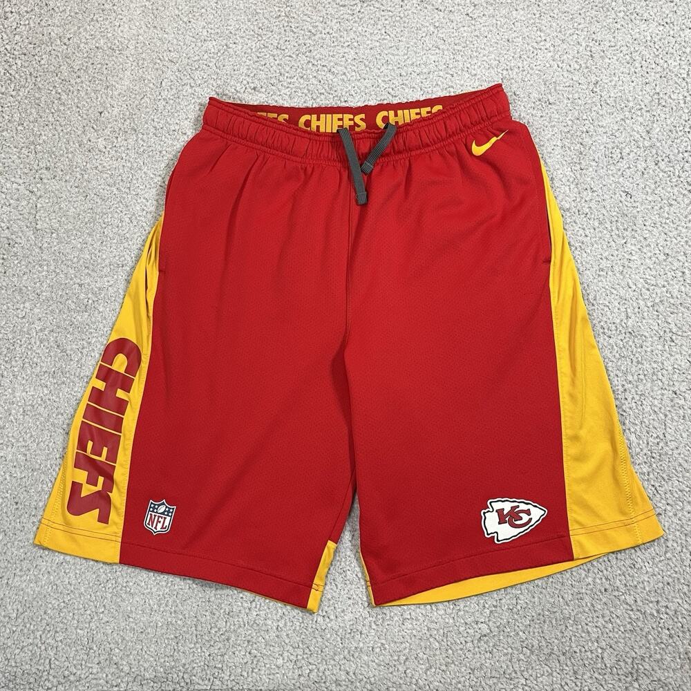 Kansas City Chiefs Shorts Mens Medium Nike Training On Field Football Team NFL